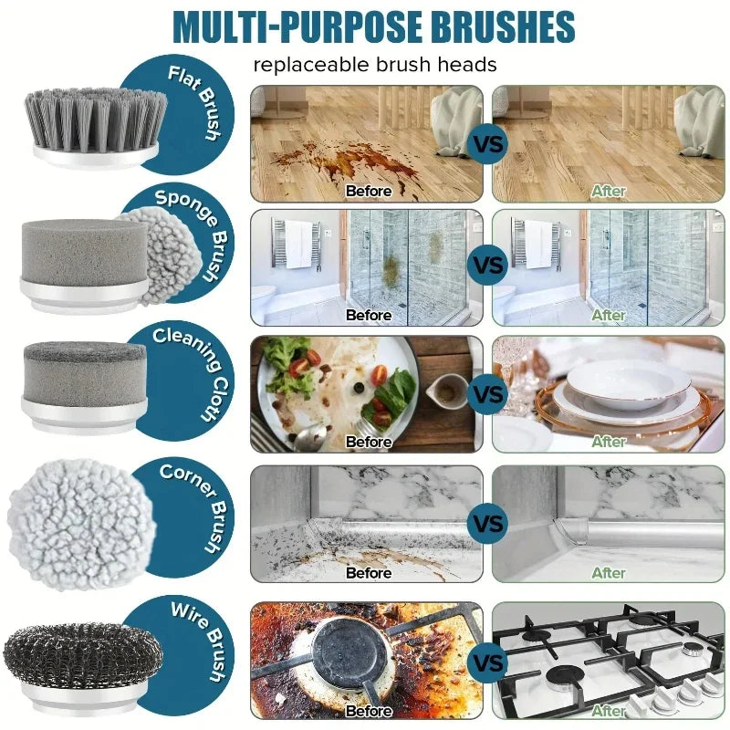SmartShine™ | 5-in-1 High-Torque Electric Scrubber