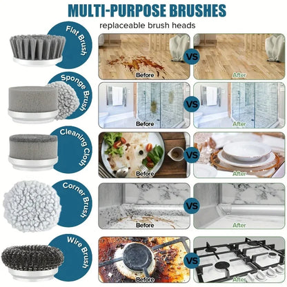 SmartShine™ | 5-in-1 High-Torque Electric Scrubber